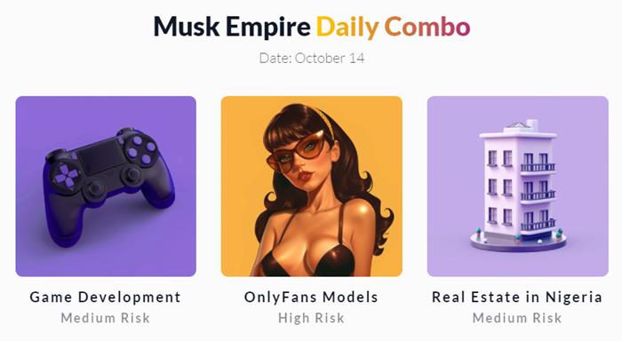 Musk Empire Daily Combo 14 October