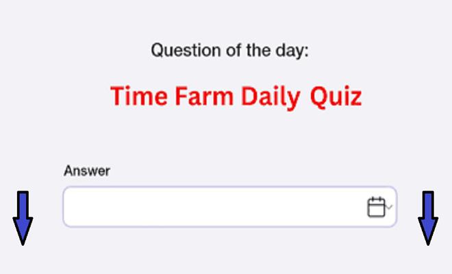 Time Farm Daily Question